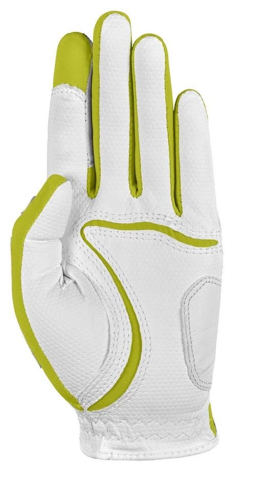Zoom Zoom Weather dames golfhandschoen, wit/limoen