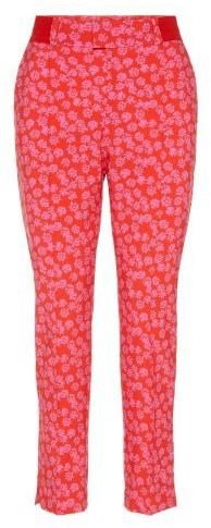J.Lindeberg Gio Micro Stretch dames broek, pop pink flower print