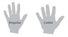 Titleist Cadet vs Regular vergelijking handschoenmaat