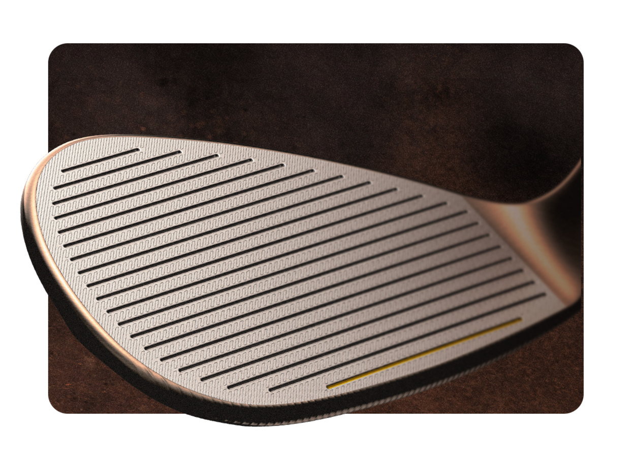 TaylorMade Hi-Toe 4 raw face met goudkleurige groef
