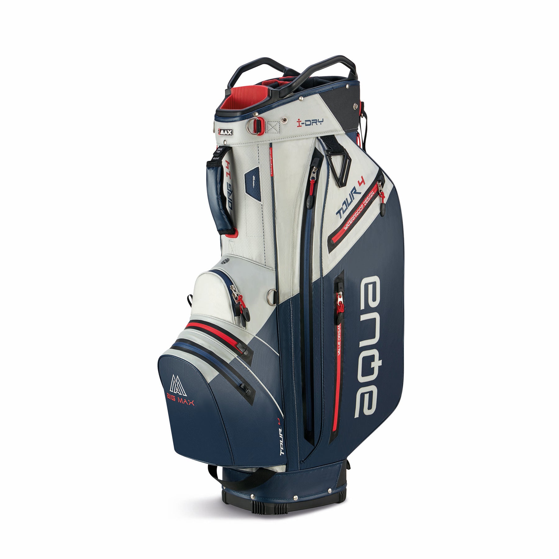 Big Max AQUA Tour 4 cartbag waterdicht ontwerp