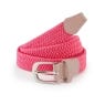 PING Ladies Stretch Webbing Belt in Flamingo – vooraanzicht