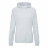 Ping Rhona Textured Hooded Midlayer in Soft Grey – vooraanzicht met getextureerde jacquardstof en capuchon