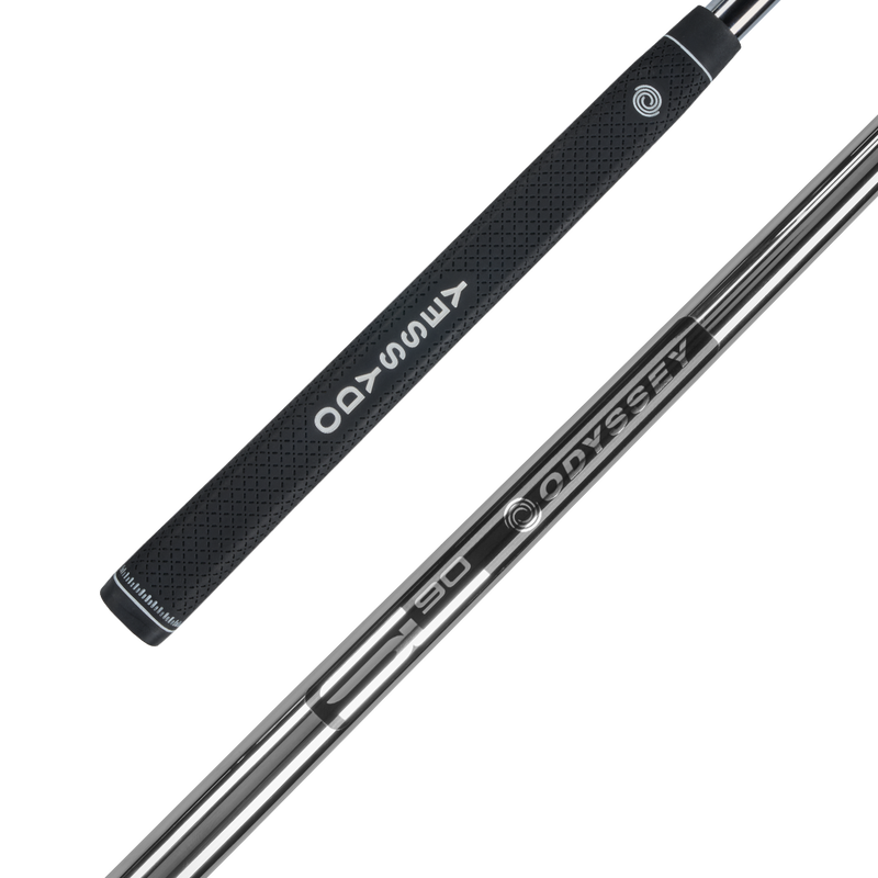 Rubber Tour Pistol grip en SL90 shaft op Damascus Milled putter