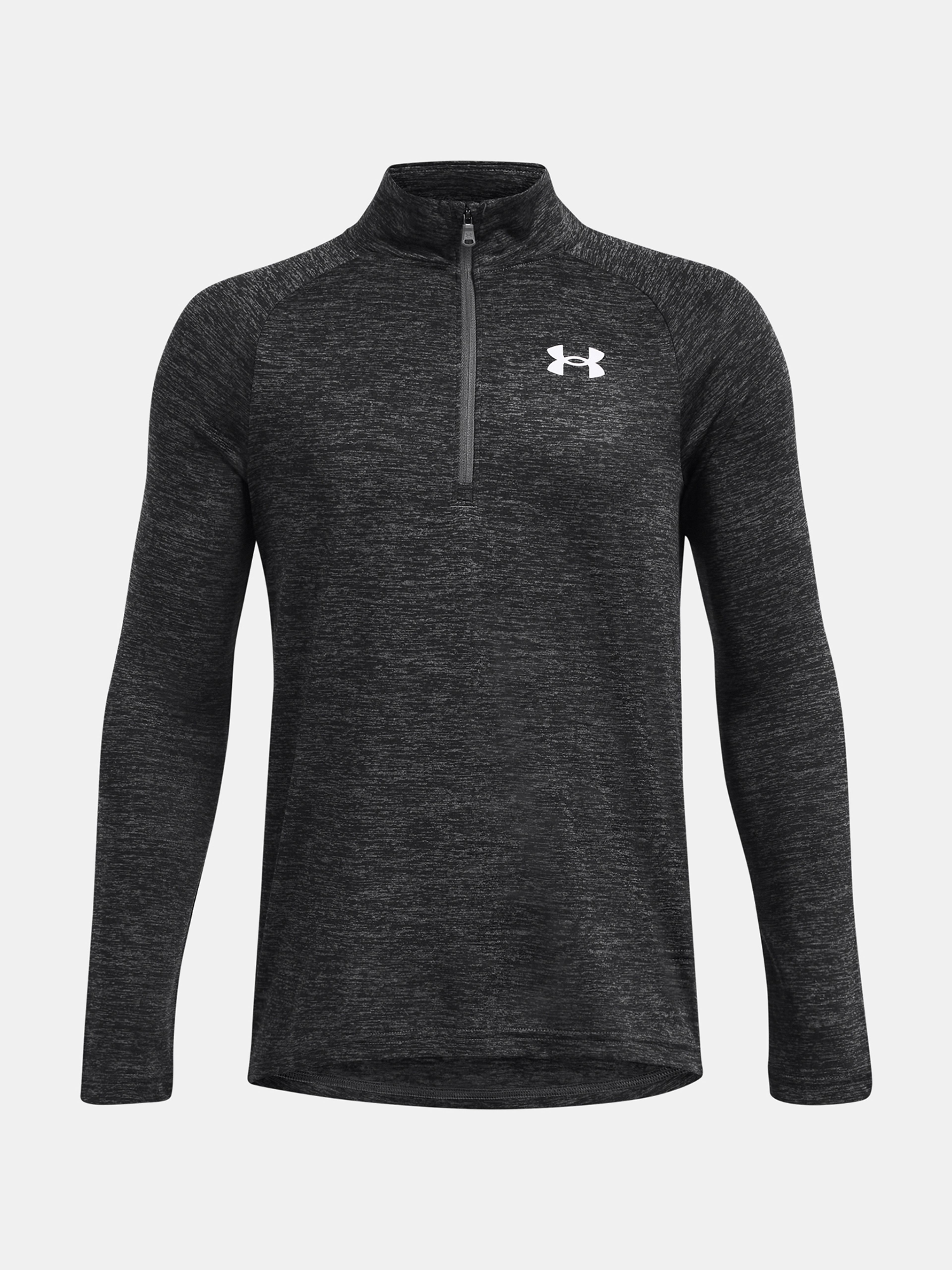 Under Armour Tech 2.0 1/2 Zip junior sweater grijs vooraanzicht