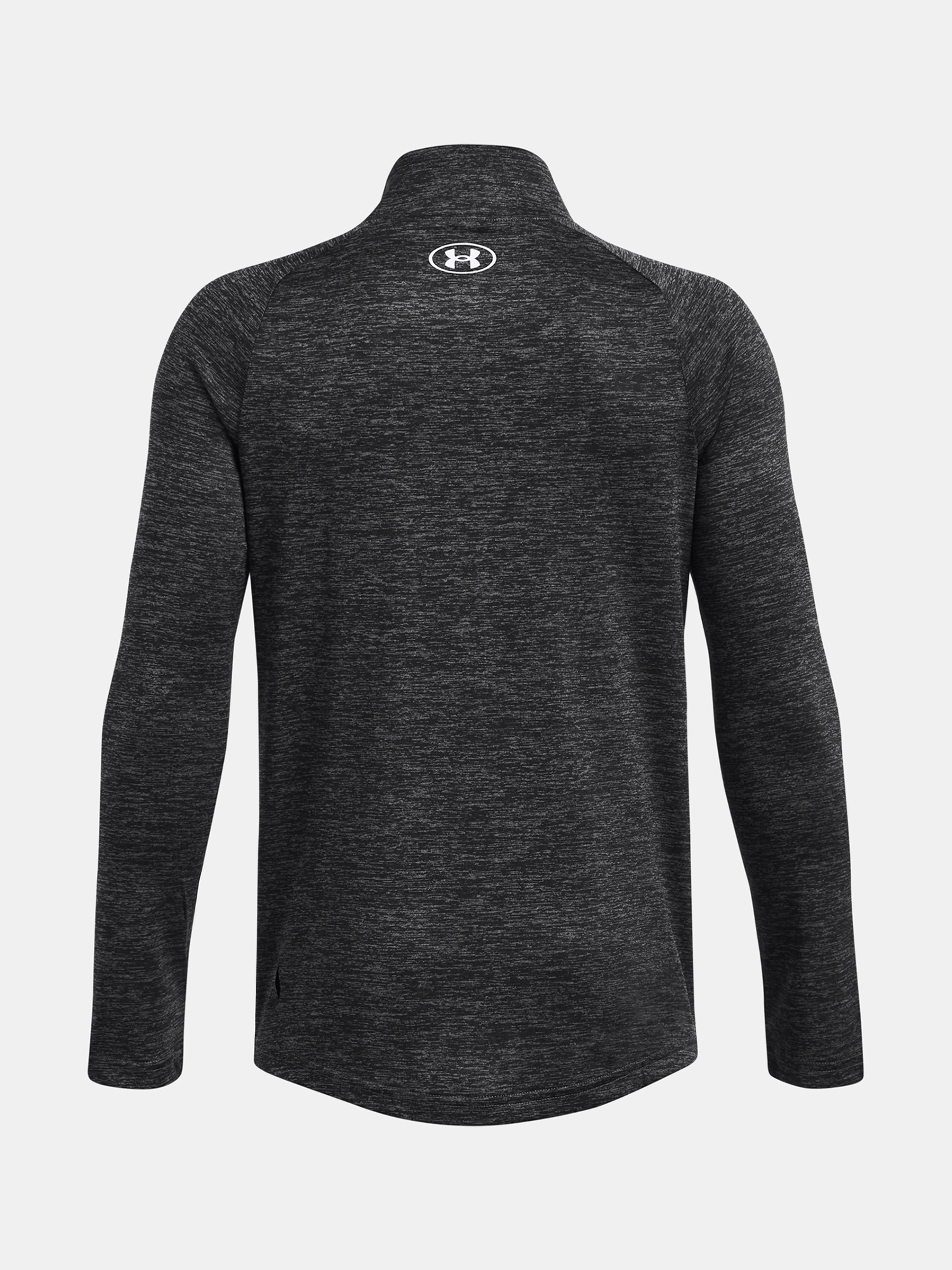 Under Armour Tech 2.0 1/2 Zip junior sweater grijs zijaanzicht
