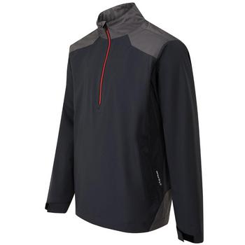 Ping AquaDrive Half-Zip waterdichte golfjas Black/Asphalt – achteraanzicht