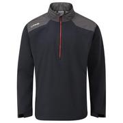 Ping AquaDrive Half-Zip waterdichte golfjas Black/Asphalt – detailweergave