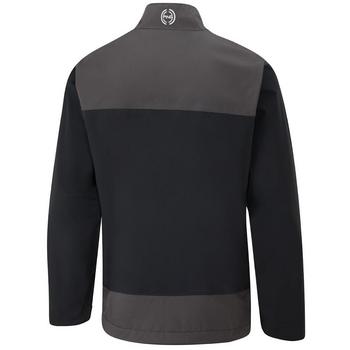 Ping AquaDrive Half-Zip waterdichte golfjas Black/Asphalt – zijdetail