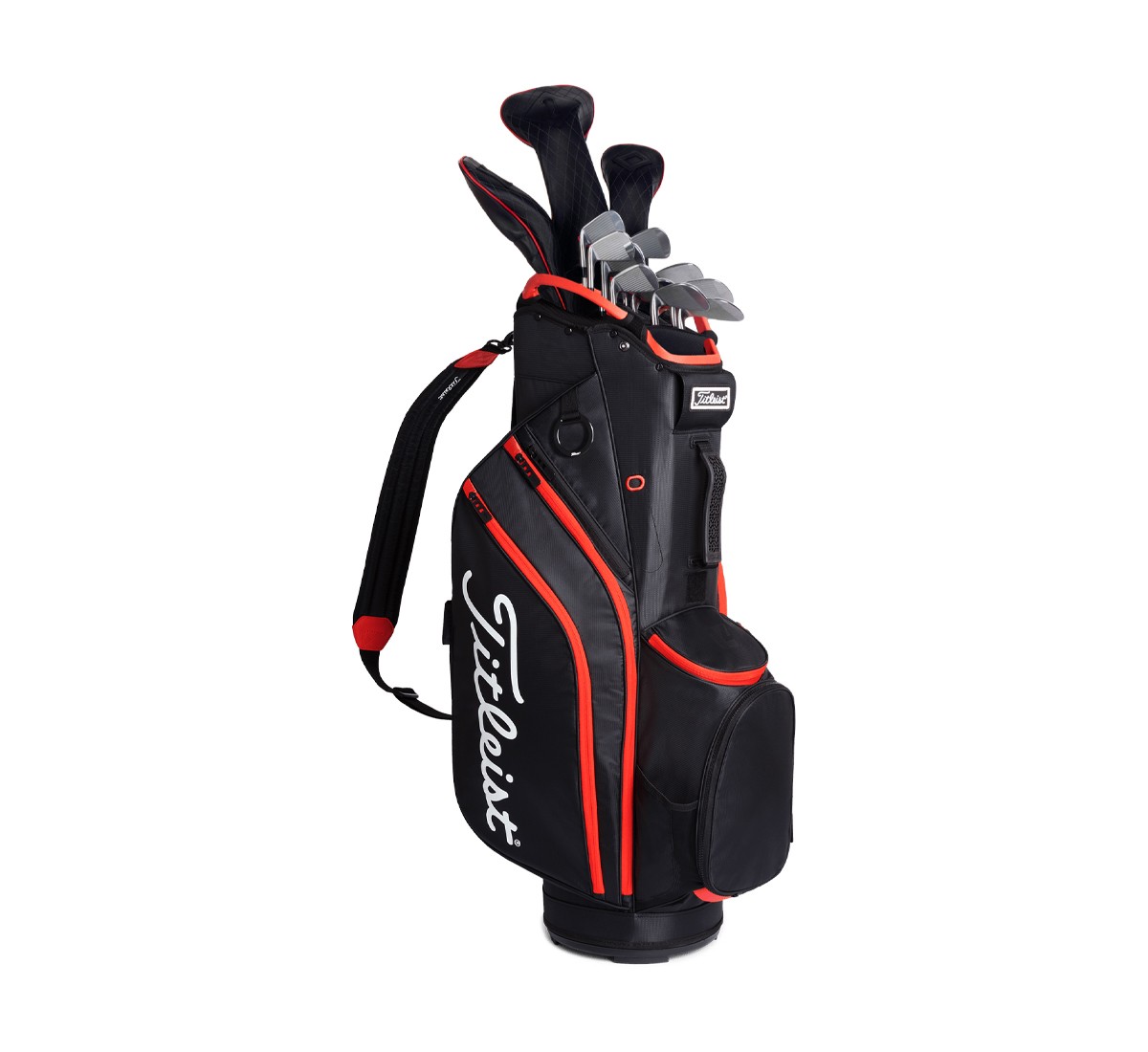 Titleist Cart 14 tas vooraanzicht — charcoal/graphite/black