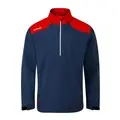 Ping AquaDrive Half-Zip jas in Oxford Blue/Classic Red kleurstelling