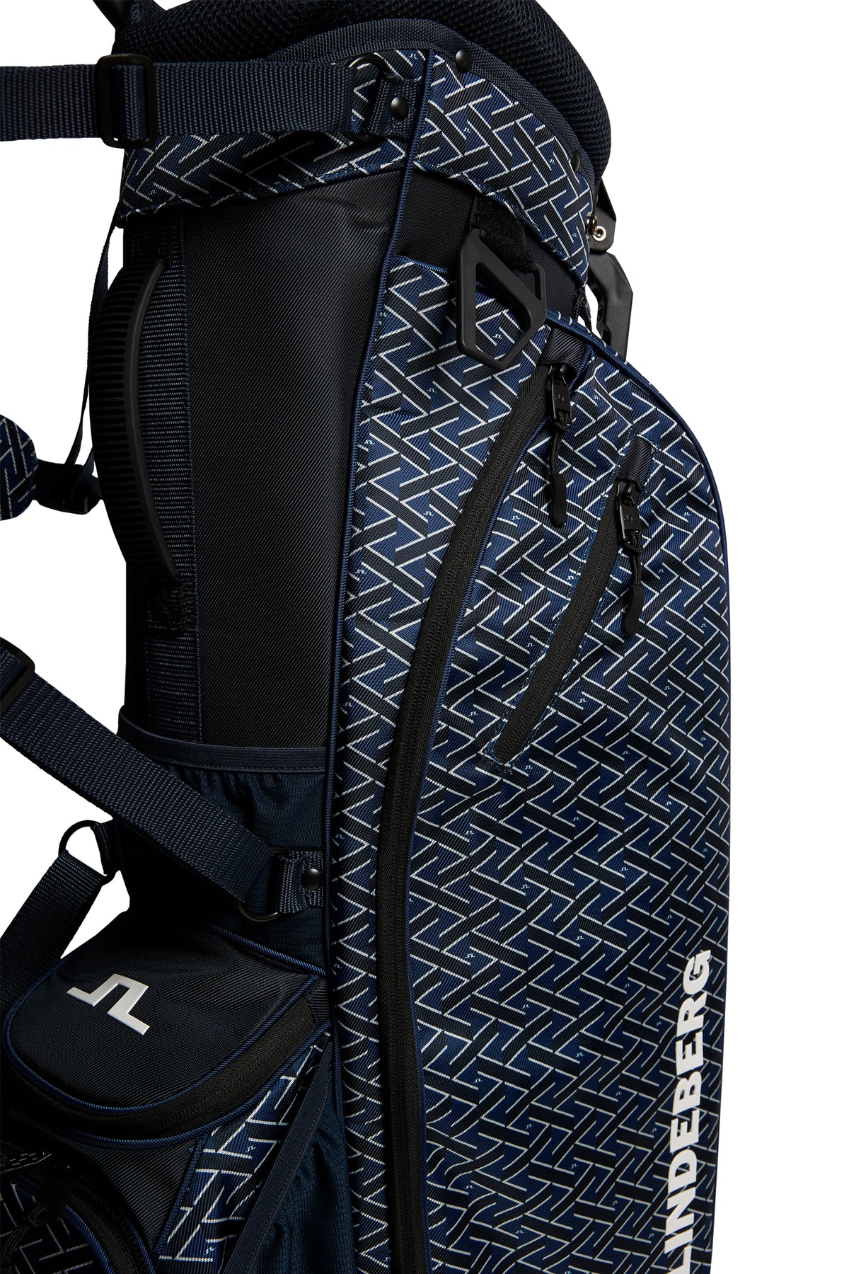 J.Lindeberg JL Flare Printed Golftas - detail Ladder Estate Navy S-print