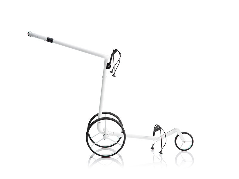 JuCad Carbon Travel Bianco SV 3.0 profielaanzicht met integratie van de accu