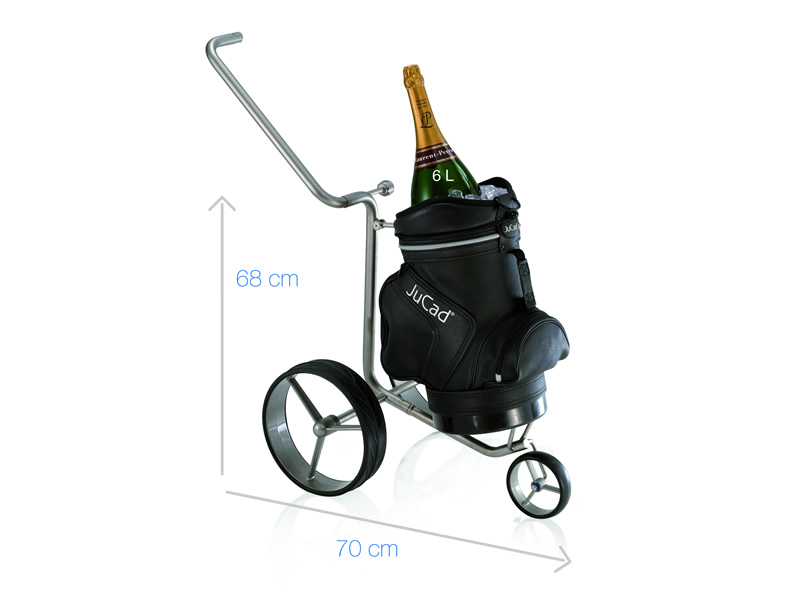 JuCad Champagne Trolley met koeltas detail
