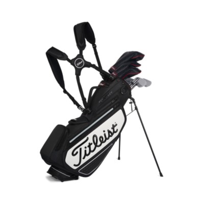 Titleist Premium StaDry Stand Bag — op de tour geïnspireerd ontwerp in zwart en wit
