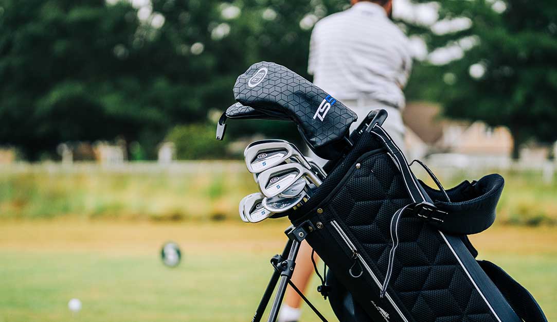 U.S. Kids Golf TS5-66 10-delige standset met zwart/witte tas