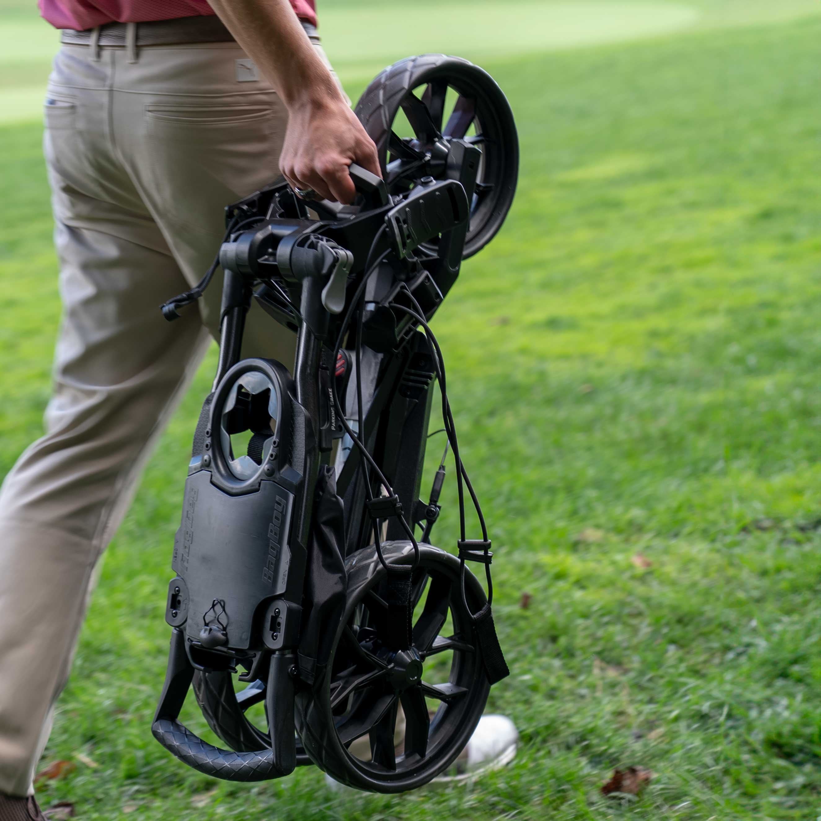 Bag Boy Slimfold — lichtgewicht en compact auto-open ontwerp