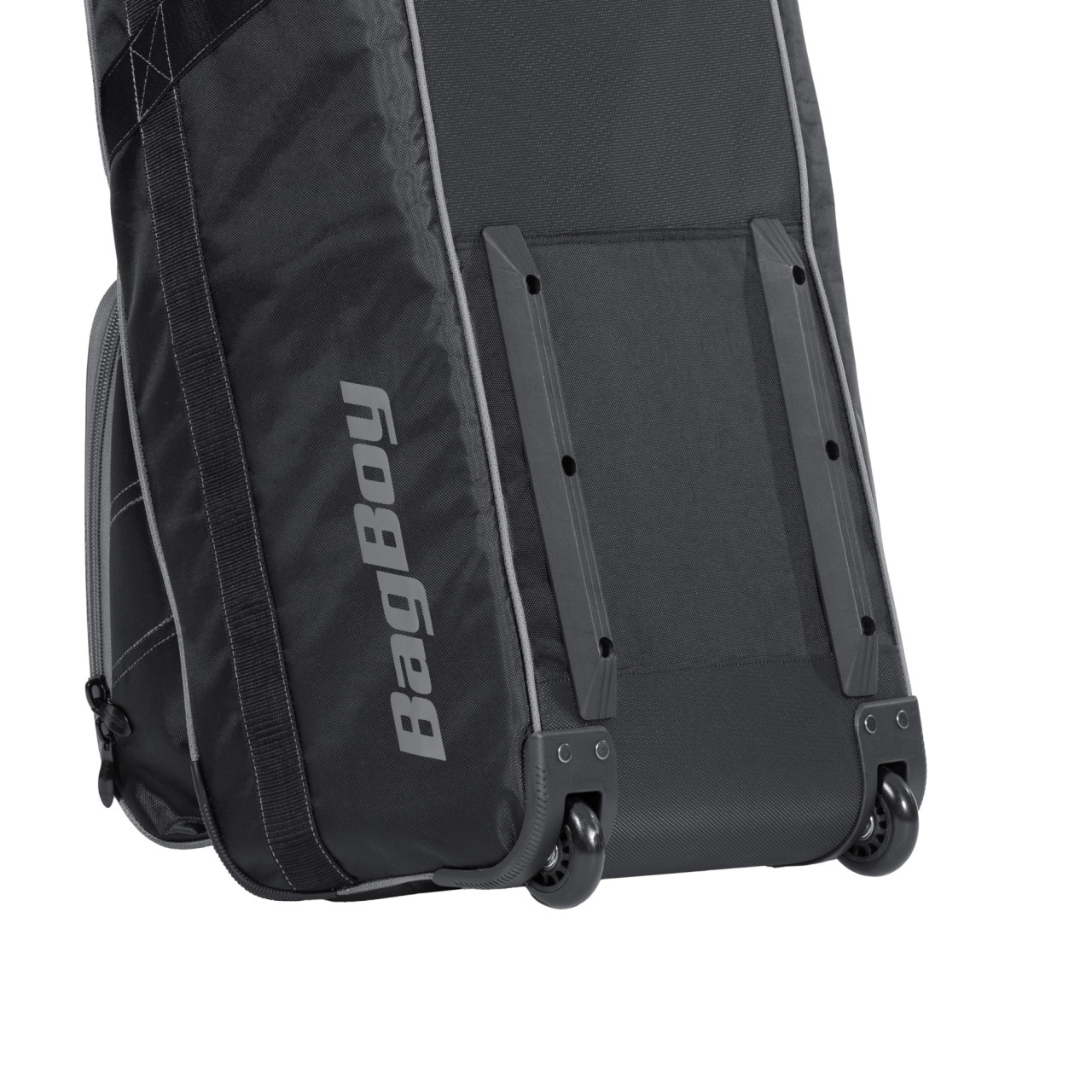 Bag Boy T-800 skid bars detail on rear panel for added durability