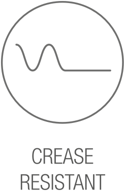 Crease-resistant finish