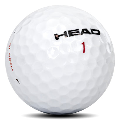HEAD TOUR 70 golfbal close-up met urethaan cover en dimple-patroon