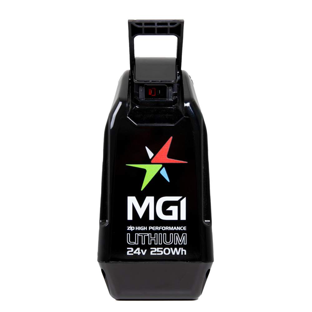 MGI 2024 Zip 24V 250Wh Lithium Batterij — vooraanzicht