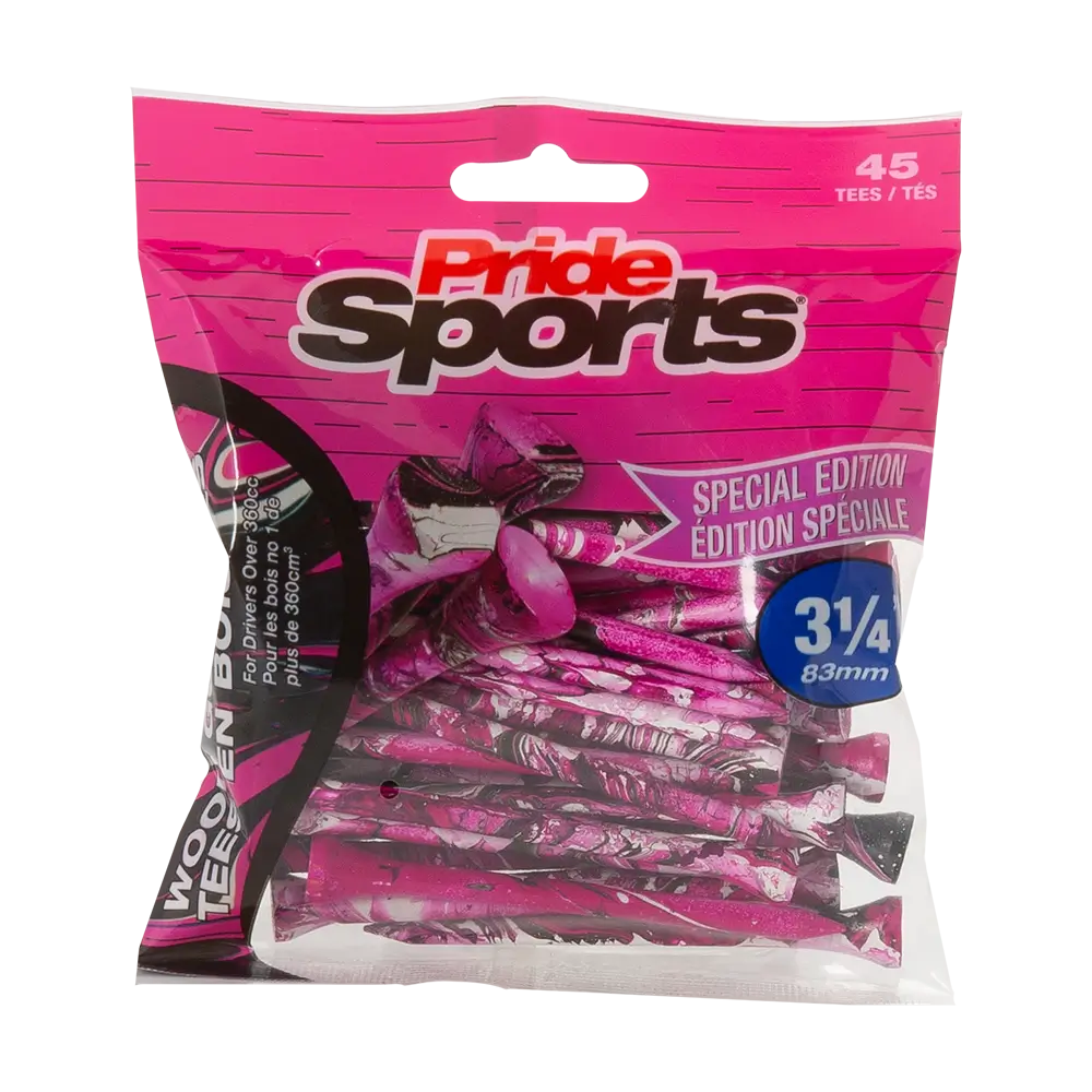 Pride Sports Special Edition Paint Splatter tee verpakking in neonroze en zwart