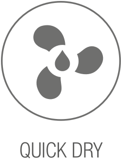Quick-dry fabric technology icon
