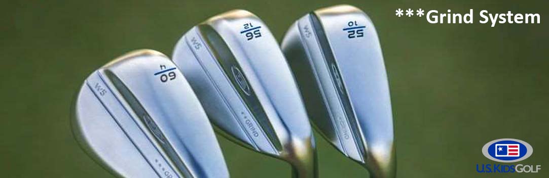 U.S. Kids Golf TS6-60 Lob Wedge — Three Star Grind en clubblad detail