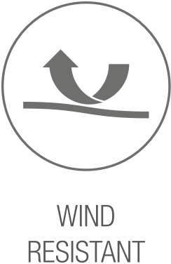 Windbestendige bescherming