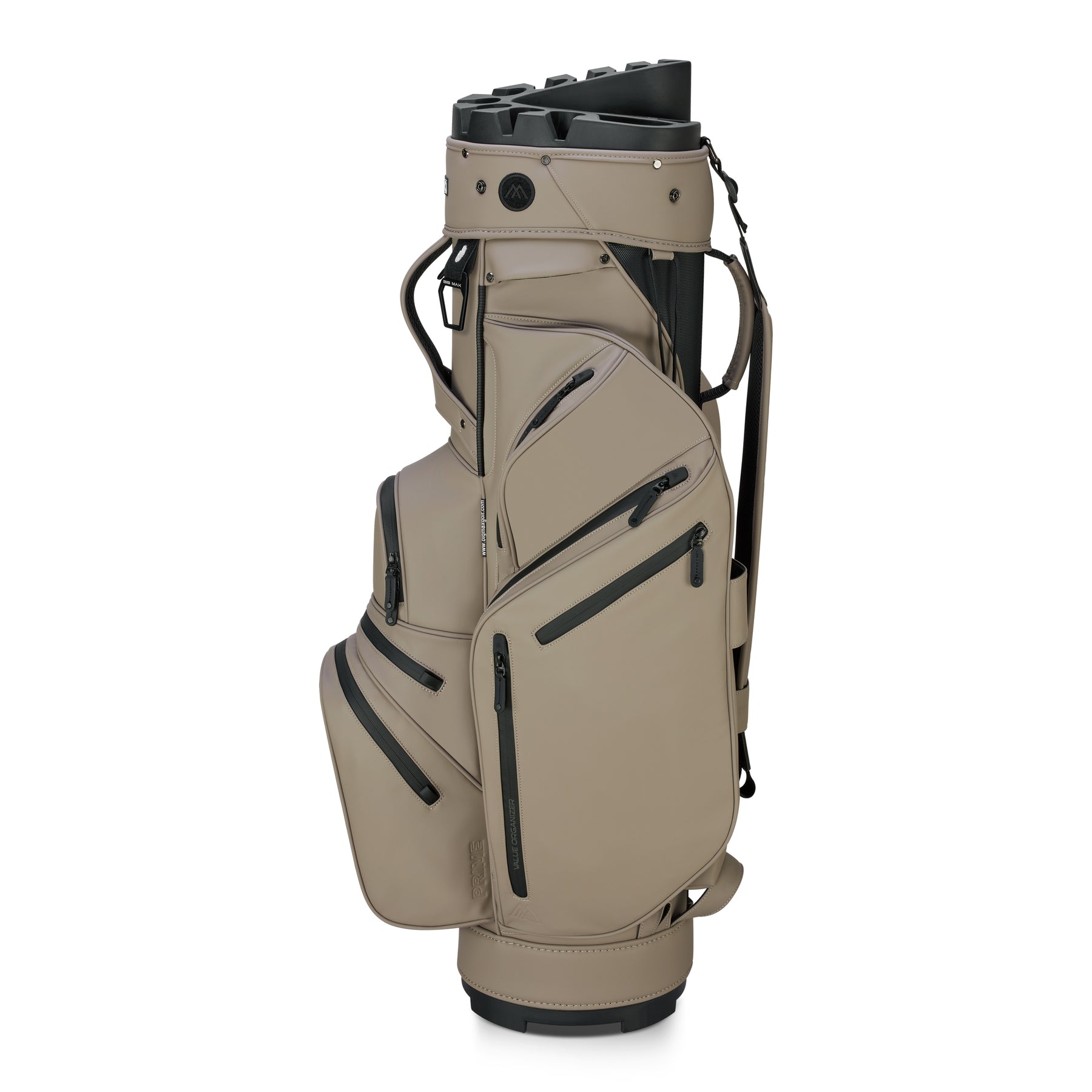 Big Max Dri Lite Silencio Prime cart bag 12-pocket storage layout