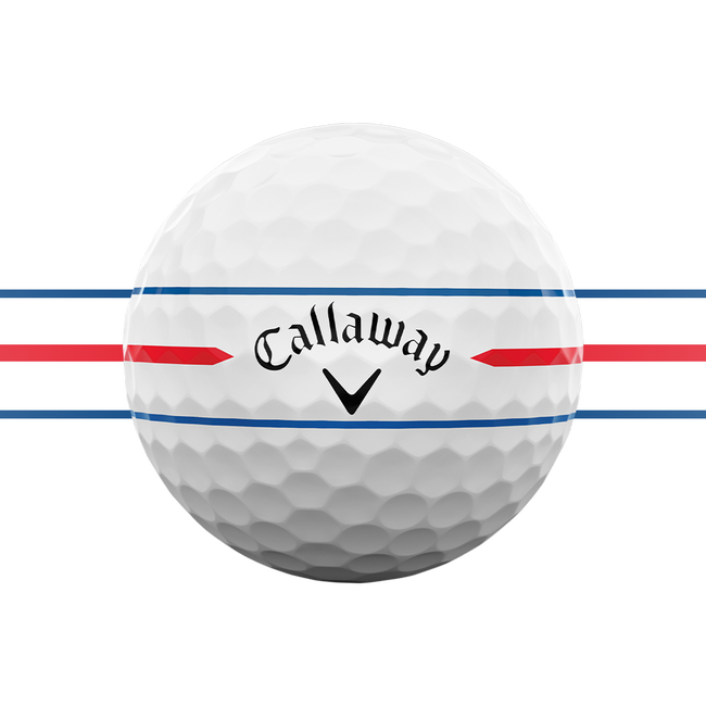 Callaway Chrome Soft 2026 — 360 Triple Track volledige omtrek uitlijningslijnen