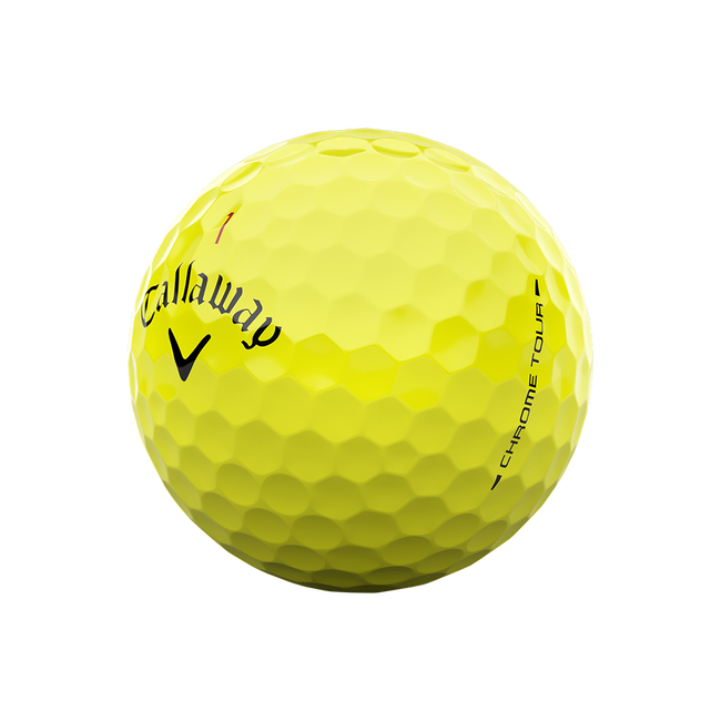 Callaway Chrome Tour Triple Track gele golfbal