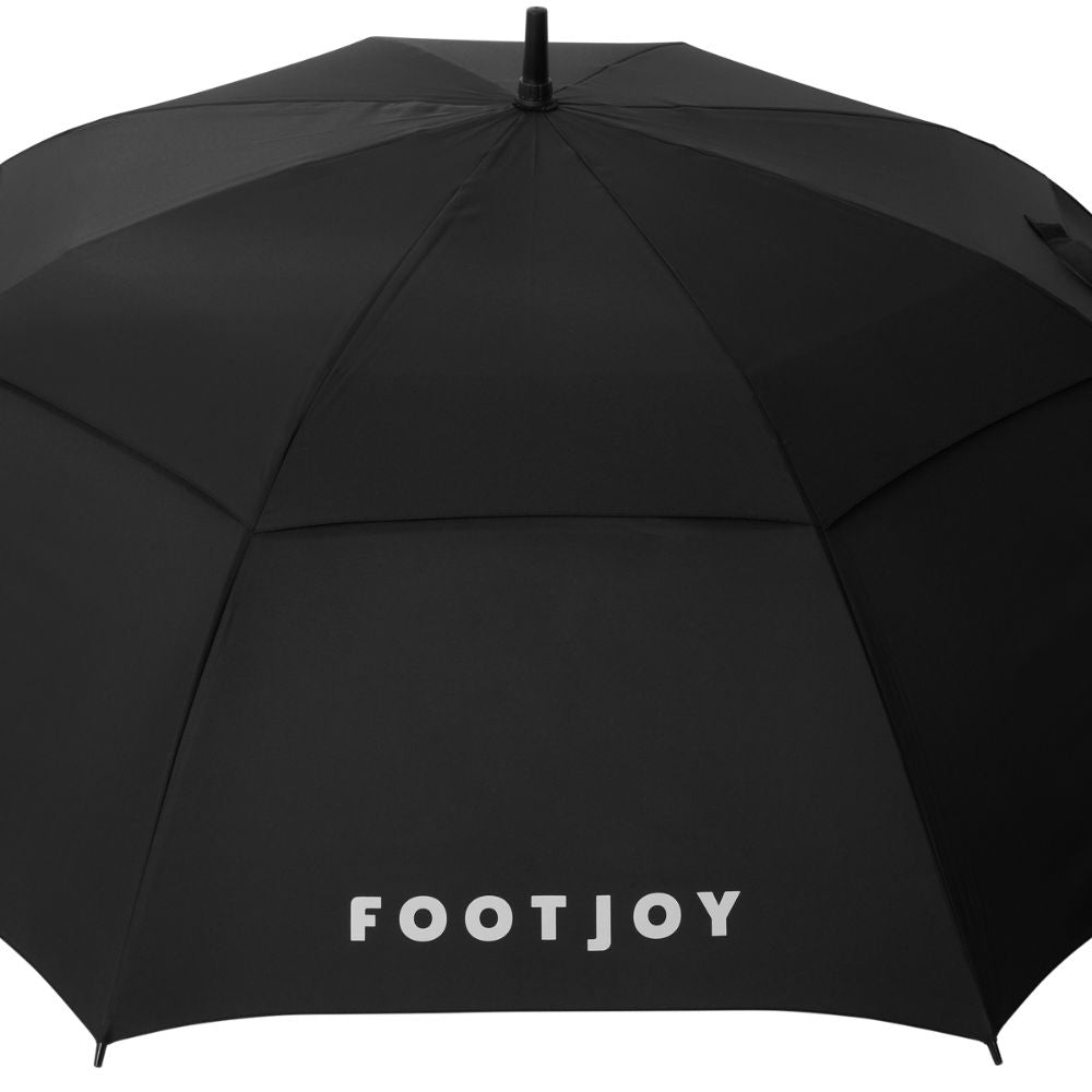 FootJoy Golfparaplu 2026 – detail handgreep en frame