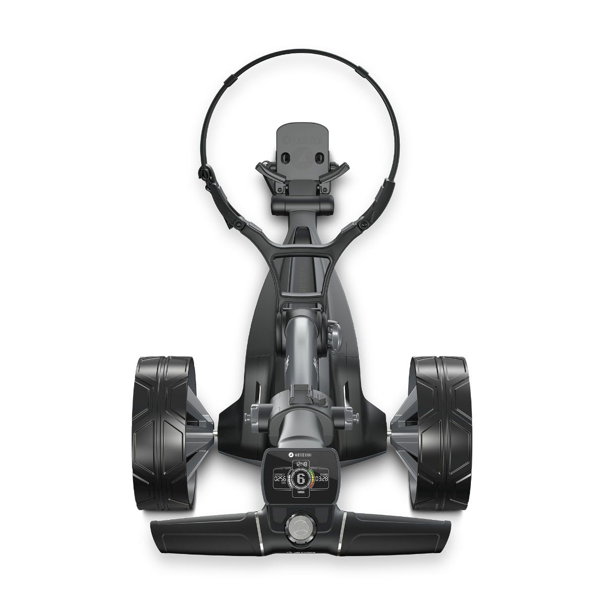 Motocaddy M1 2026 elektrische golftrolley op de baan