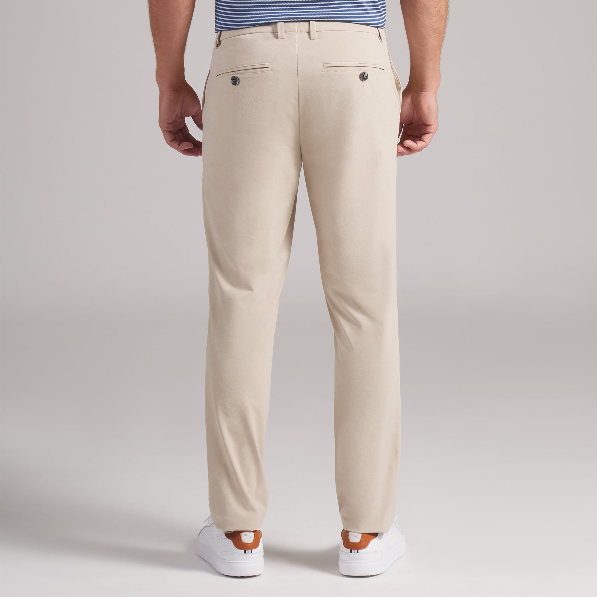 Puma 101 Avant Golf Pants Birch – zijdetail met zak