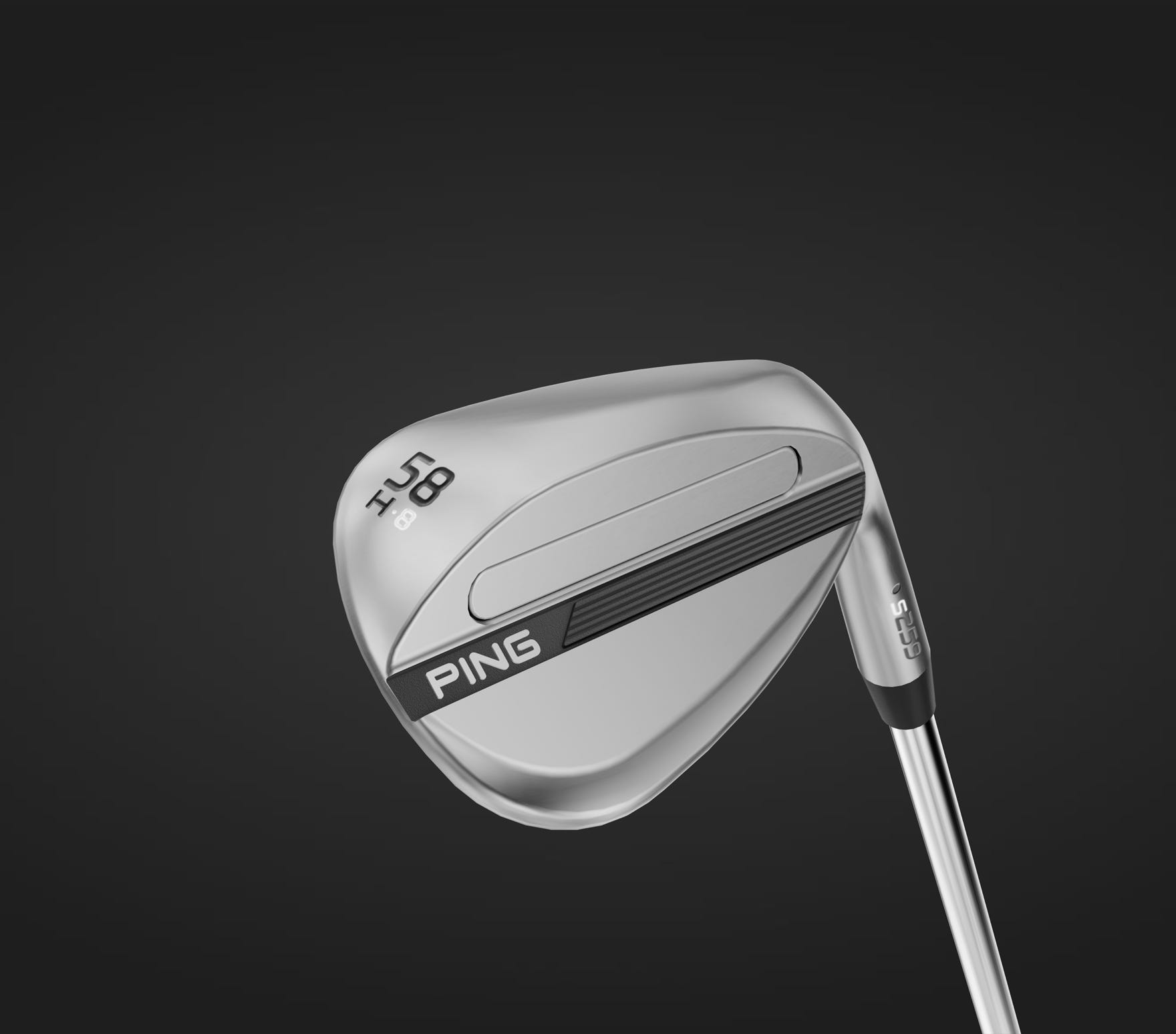 s259 wedge cavity view showing Chrome and Midnight finish options