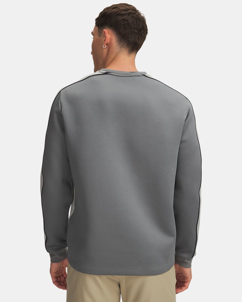 UA Drive Crew Midlayer achteraanzicht grijs