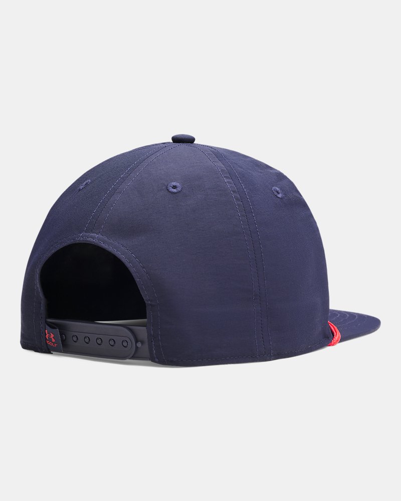 Under Armour Drive Mid Golf Cap – achteraanzicht met snapback sluiting