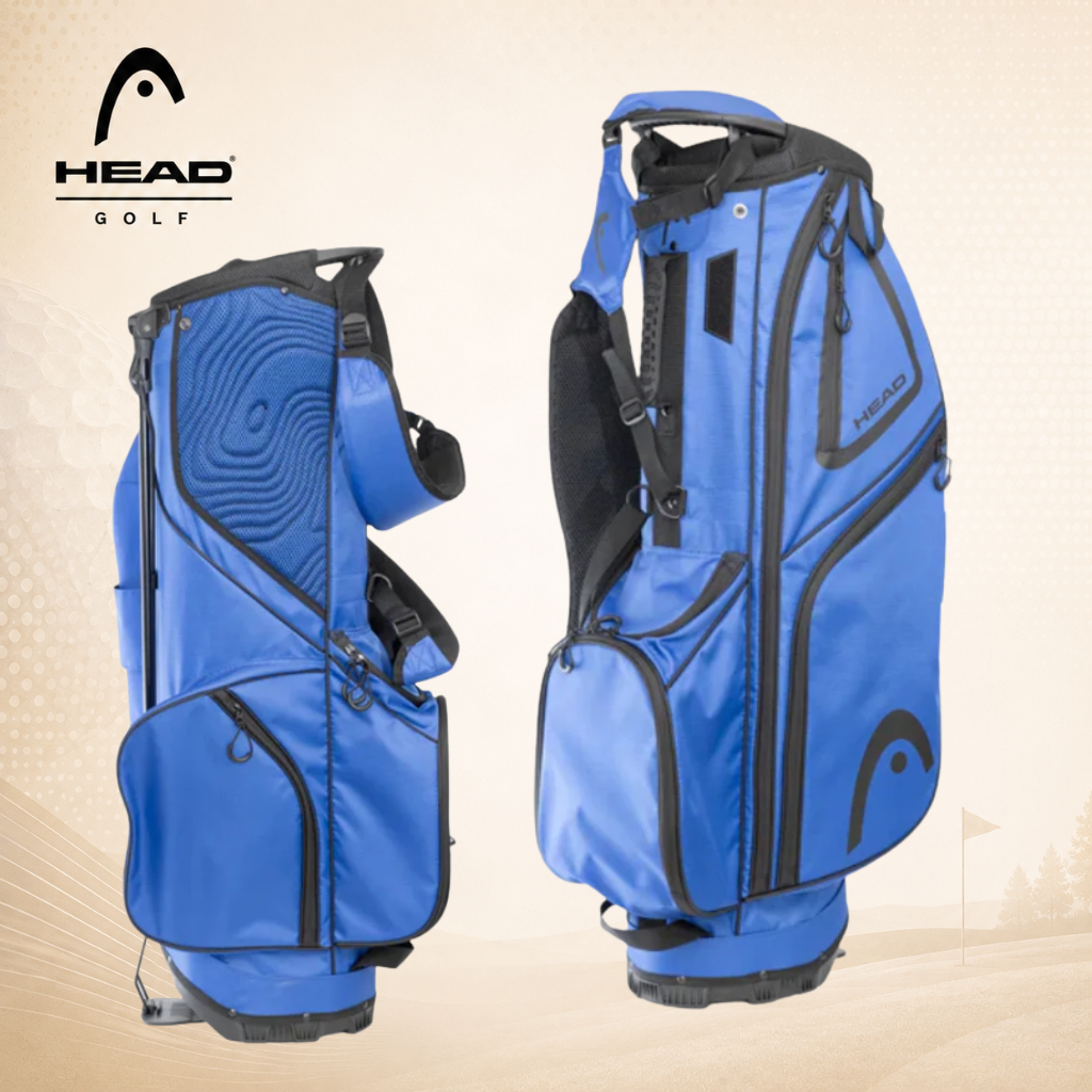 HEAD Golf Value Stand Bag blauw/zwart op de baan