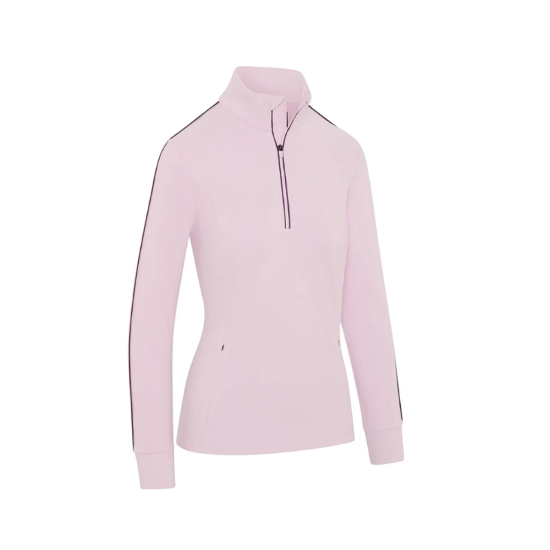 Callaway Midweight Textured Ladies Sweatshirt – vooraanzicht, cherry lilac heather