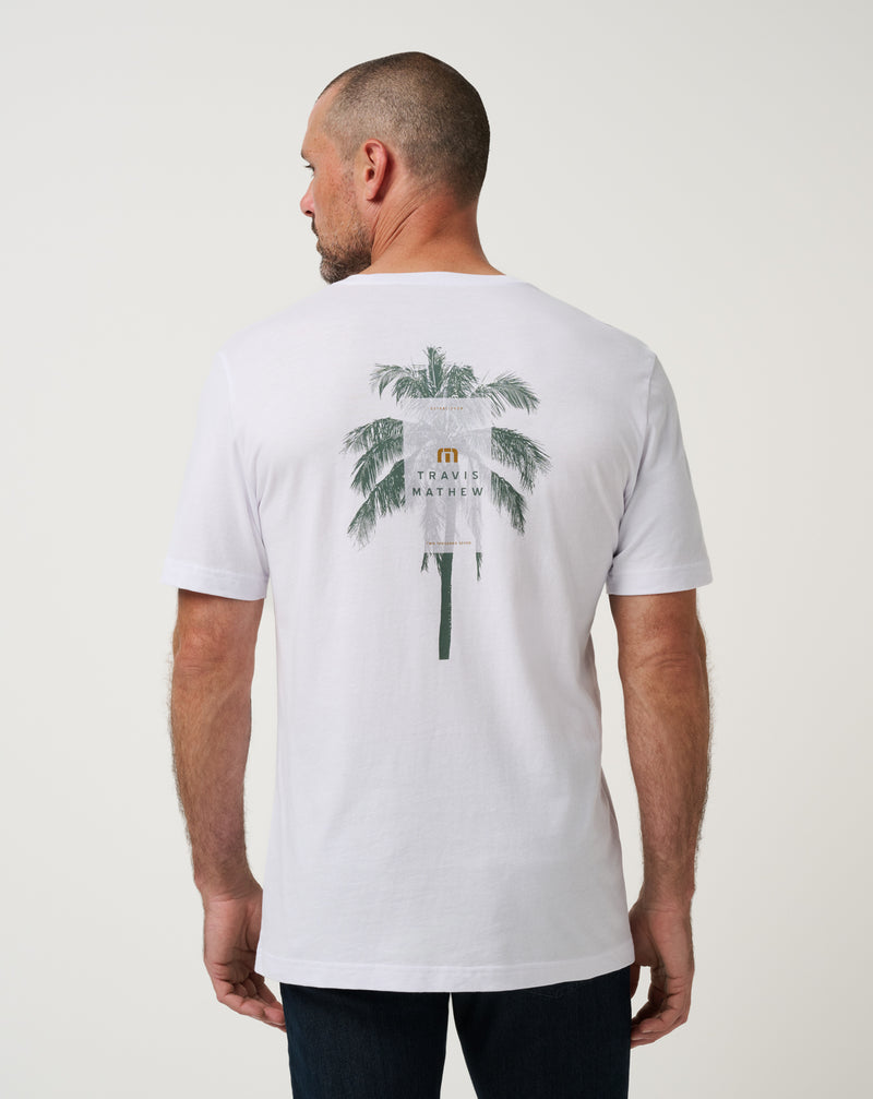 Travis Mathew Horizon Hideaway Tee witte voorkant