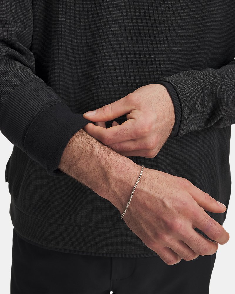 UA SweaterFleece stof detail – rastertextuur en geborstelde binnenkant