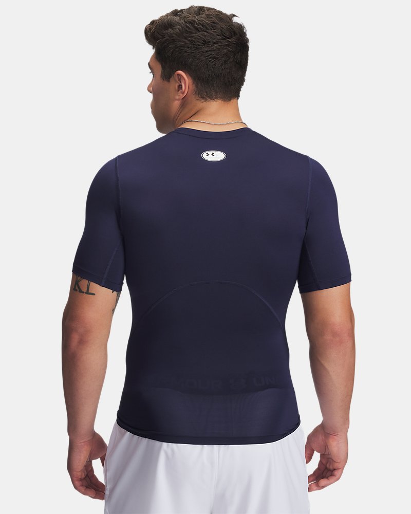 Under Armour HeatGear Compressietop – Achteraanzicht met meshpanelen