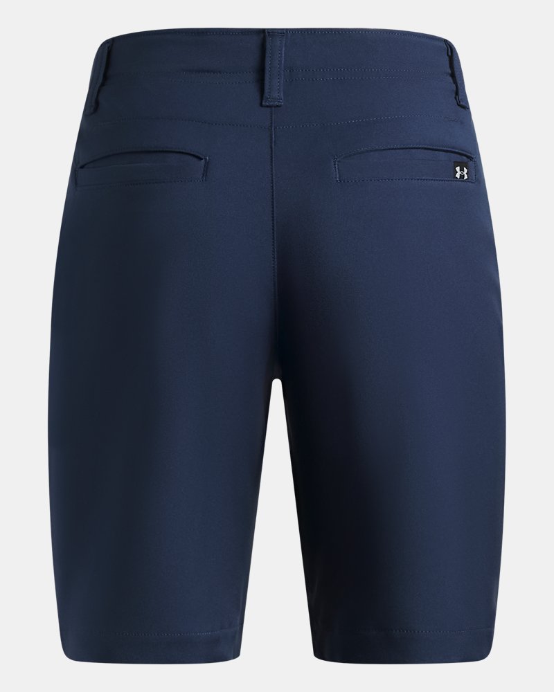 Under Armour Matchplay Jongensshorts Blauw – achteraanzicht