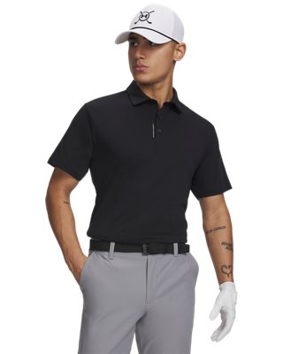 UA ArmourDry polo voorkant met UA Helix Technology stof
