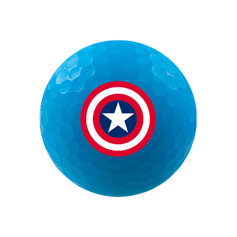 Blauwe Captain America Volvik Vimat golfbal