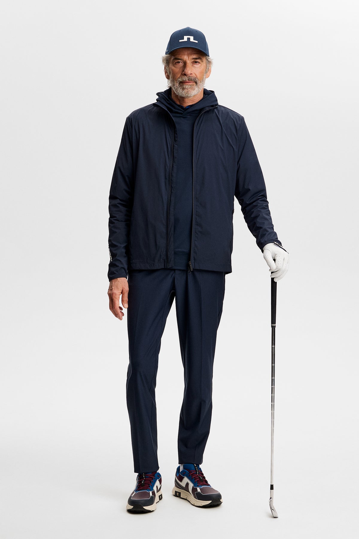 J.Lindeberg Tour Tech Packable Jacket JL Navy – rits- en zakdetail