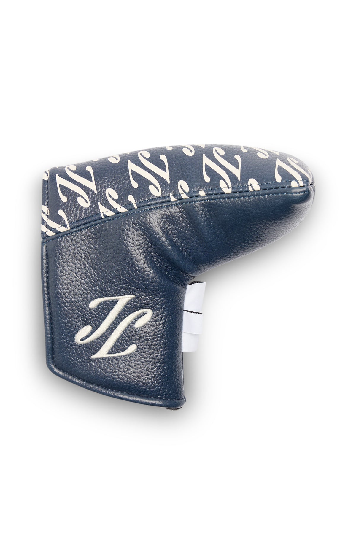 J.Lindeberg Blade Putter Cover Print Cardi Ligature Navy – vooraanzicht