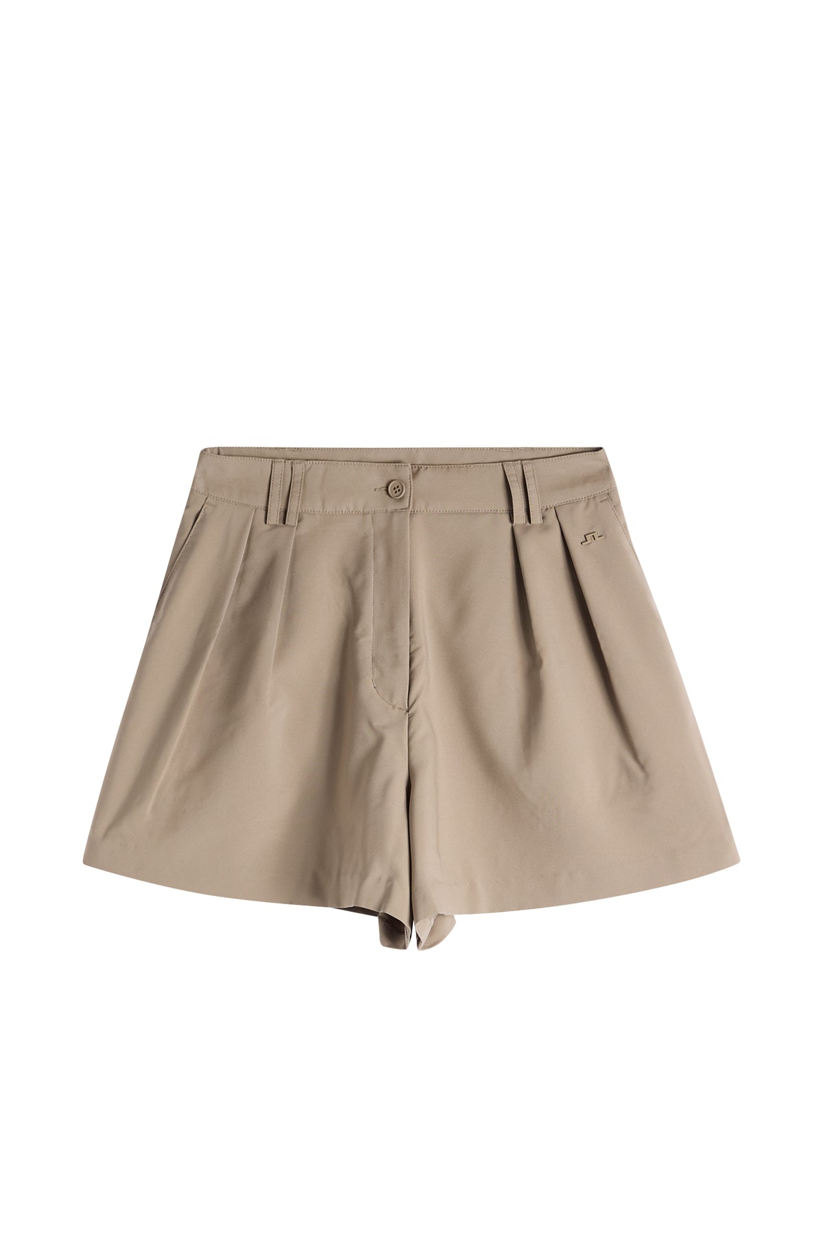 J.Lindeberg Carmen Shorts Brindle – hoge taille en silhouet detail