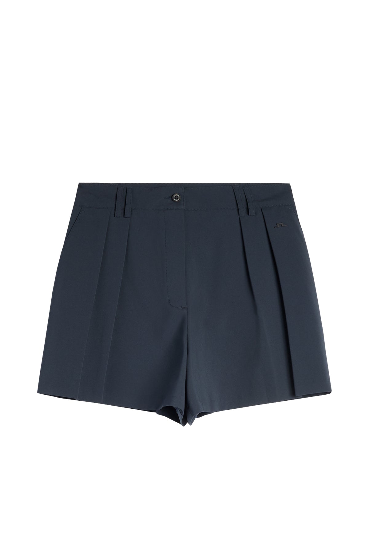 J.Lindeberg Carmen Shorts JL Navy – lifestyle foto die beweging en pasvorm toont